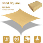 ZORBES® Malla Sombra 2x3m para Exteriores, Lona Solar de Alta Densidad con Protección UV, Toldo Vela Transpirable y Reforzado con Cuerda de 10M para Patio, Jardín, Piscina y Actividades al Aire Libre