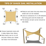 ZORBES® Malla Sombra 2x3m para Exteriores, Lona Solar de Alta Densidad con Protección UV, Toldo Vela Transpirable y Reforzado con Cuerda de 10M para Patio, Jardín, Piscina y Actividades al Aire Libre