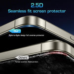 ZORBES® 2pcs Privacy Screen Protectors for i Phone 16 Pro 6.3'' Ultra HD Tempered Glass Screen Protectors 2-Step Installation Auto-Alignment HD Screen Protector Kit with Screen Cleaning Tools