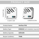 Verilux® Magnetic Item Finder with Loop Hole Smart Bluetooth Tracker Compatible with Find My App Key Finder Luggage Tracker Dog Tracker People Location Tracker for Kids, Elders