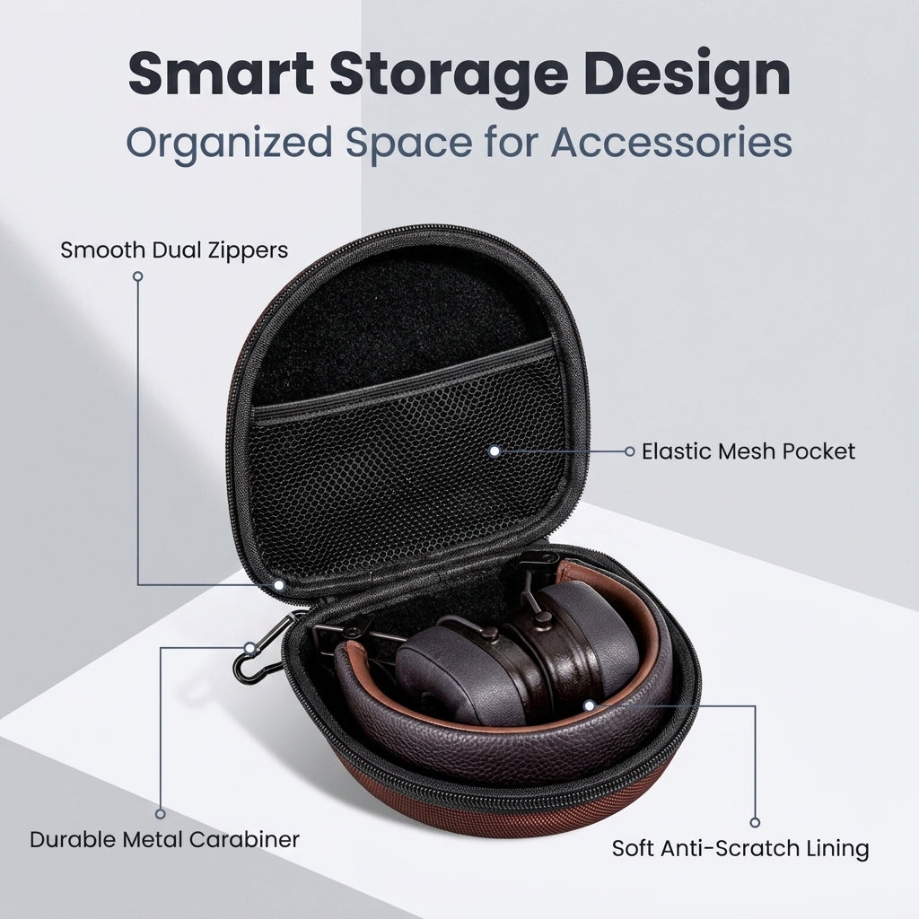 ZORBES® Hard Shell Case for Marshall Major V IV III II Headphones