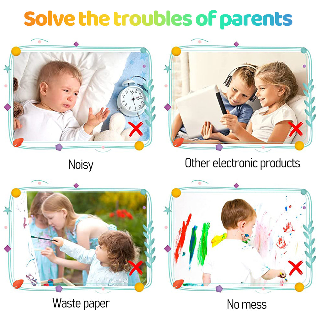 ZORBES® Drawing Pad for Kids 9'' Writing Board with Stylus Pen Writing Tablet for Kids 3-8 Years Old Erasable Drawing Pad Travel Portable Drawing Pad Birthday Gift Children's Day Gift for Kids