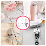 ZORBES® 4Pcs Cute Phone Charms for Girls, Bag Charms Mobile Charms Y2K Charms for Phone Case, Stylishly Sweet Mobile Phone Charms Phone Chain Mobile Accessories Phone Hanging Chain Gift for Girls