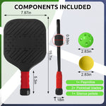 ZORBES® Juego de Palas de Ping Pong, Kit Raquetas de Ping Pong Kit 2 de con 2 Pelotas de Raqueta, Raqueta de Tenis de Mesa para Casa, Colegio y Club Deportivo Jugar en Interiores or Exteriores