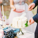 ZORBES® Juego de Cuchillos de Corte de Pastel de Acero Inoxidable, Set de Cuchillo para Pastel de Boda, Set de Acero Inoxidable para Servir Pastel de Boda Cumpleaños Fiestas y Eventos