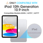 ZORBES® Cover Case for iPad 10th Gen Rugged Silicone Case Cover with Back Bracket & Hand Strap 360 Degree Rotatable Kickstand Bracket Design Protective Case for iPad 10th Gen