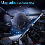 ZORBES® 2pcs Privacy Screen Protectors for i Phone 16 Pro 6.3'' Ultra HD Tempered Glass Screen Protectors 2-Step Installation Auto-Alignment HD Screen Protector Kit with Screen Cleaning Tools