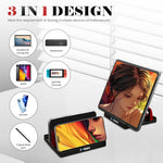 ZORBES® Desk Laptop Stand 3-16'' Mobile Device Organizer Rack Adjustable Spacing Phone/Tablet/Laptop StandAnti Slip Base Design Rugged ABS Desk Mobile Device Organzier for Home, Kitchen, Office