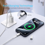 Verilux® 2Pcs Light-ning to USB C Adapter for iPhone 15/16 Alloy Metal Light-ning to USB C Adapter Light-ning Female to USB C Male Adapter Support Fast Charging & Data Transfer, Plug and Go