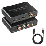 ZORBES HDMI ARC Audio Extractor 192kHz DAC, RCA 3.5mm Optical Coaxial Output – USB Powered for TV