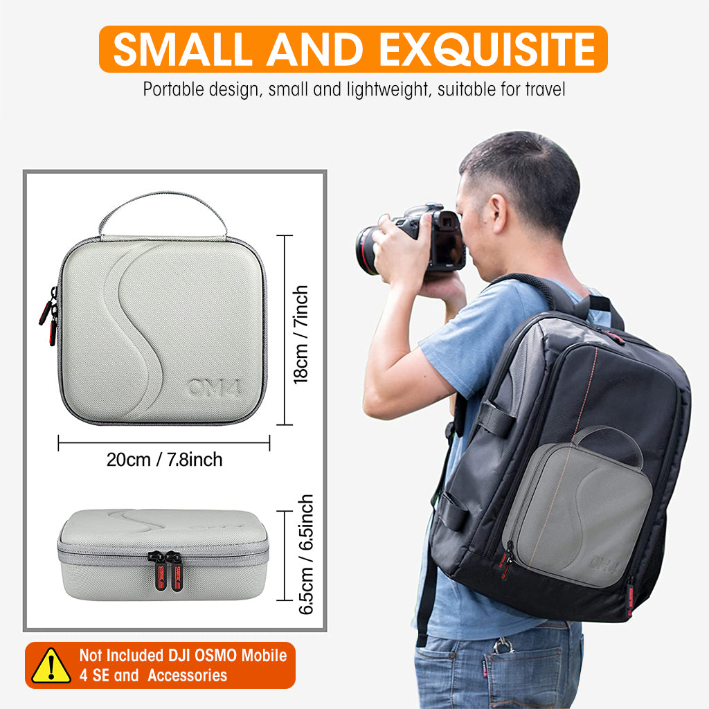 ZORBES® DJI OSMO Mobile 4 SE Storage Bag with Handle, Travel Case for DJI OSMO 4 SE, Accessories Bag Travel Case for DJI 4 SE Stabilizer and Tripod, DJI OSMO Mobile 4 SE Not Included - verilux