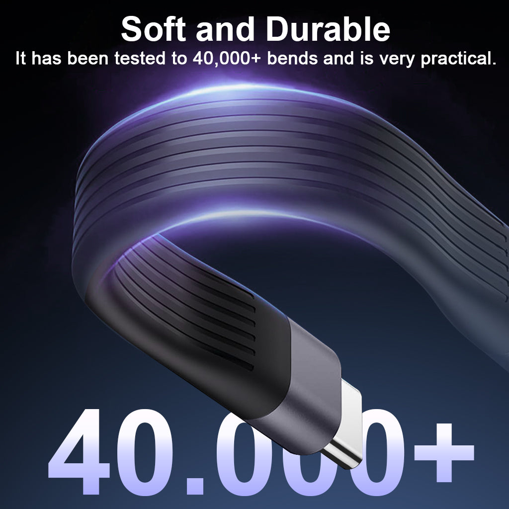 Verilux® Short USB C Cable PD 240W/USB 4.0 C Short Cable/40Gbps Data Transfer