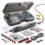 erilux® Mini Cordless Rotary Tool for Engraving, Mini 3.7V Rechargeable Lithium-Ion Rotary Set with 6-Speed Adjustment 5000-16000 RPM and 34 Accessories for Craft, Jewelry, Wood, and DIY Detail Work