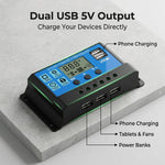 Verilux® 20A Intelligent Solar Charge Controller (12V/24V Auto-Adaptive)