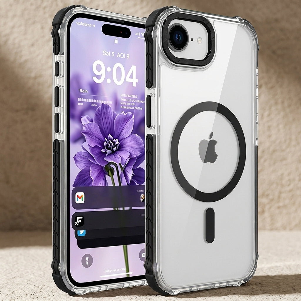 ZORBES Clear Magnetic Phone Case for iPhone 16e/17e