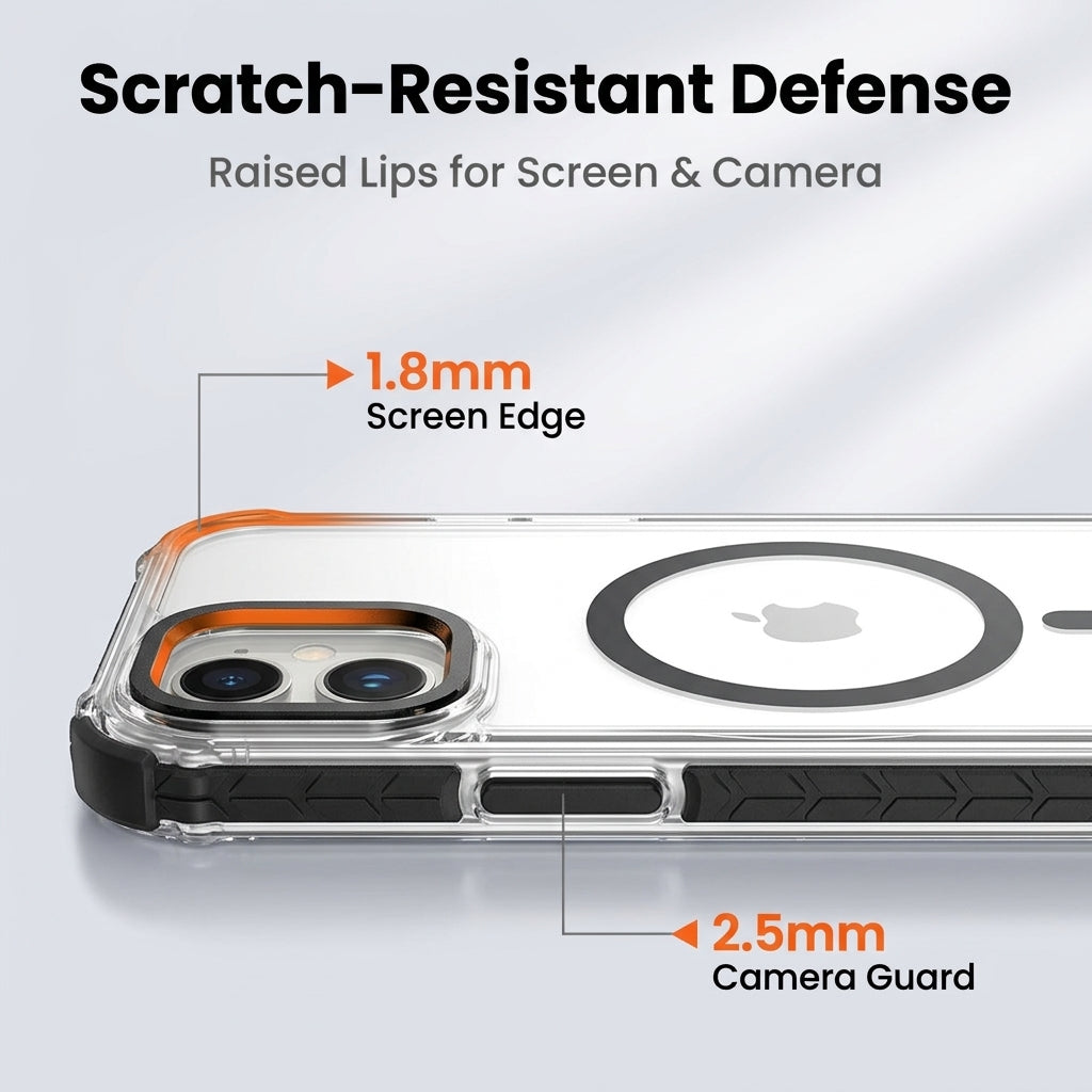ZORBES Clear Magnetic Phone Case for iPhone 16e/17e