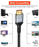 8K HDMI 2.1 Cable 1.5m,48Gbps Ultra HD Lead High-Speed Cord