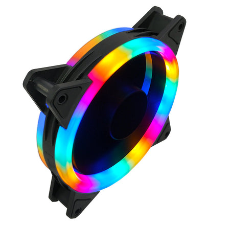Verilux 120mm RGB Case Fan, Computer Cooling Fan for PC Computer CPU Cooling Cooler Quiet Work, 4Pi PC Fan