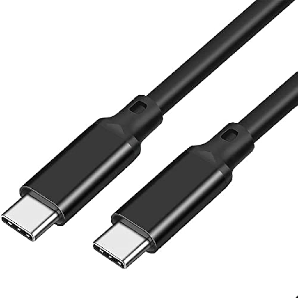 ZORBES® Type C to Type C Cable PD 100W 5A Type Cable Fast Charging 5V/20A, 4K/2K@60Hz Cable USB 2.0 Type C Charging for iPad Mini 6 iPad Pro 2020 iPad Air 4 MacBook Pro 2020 Samsung Pixel LG, 1 Meter - verilux