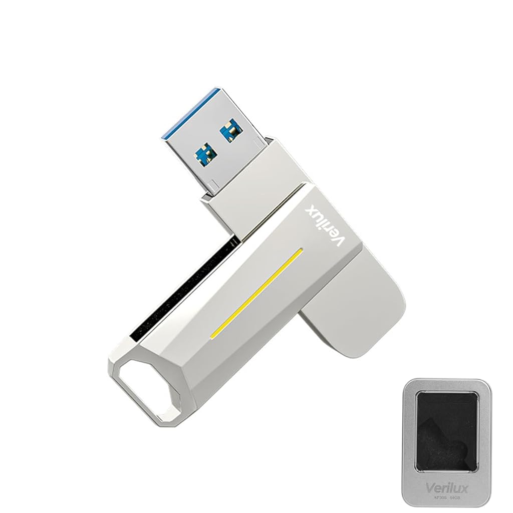 Verilux® USB Flash Drive 128GB USB 3.2 Flash Drive High Speed Reading & Writing Pendrive Universal USB Mini External Flash Drive for Laptop Portable Flash Drive for Travel