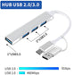 Verilux Type C Adapter with USB OTG Adapter, 4 in 1 USB C Adapter with 3 USB 2.0 & 1 USB 3.0 USB Type C HUB Compatible with MacBook Pro/Air iPad Samsung S10 Surface Pro, XPS, Laptop, PC, Flash Drive