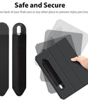 Pencil Holder Cover for Apple Pencil 1st 2nd G (Black)