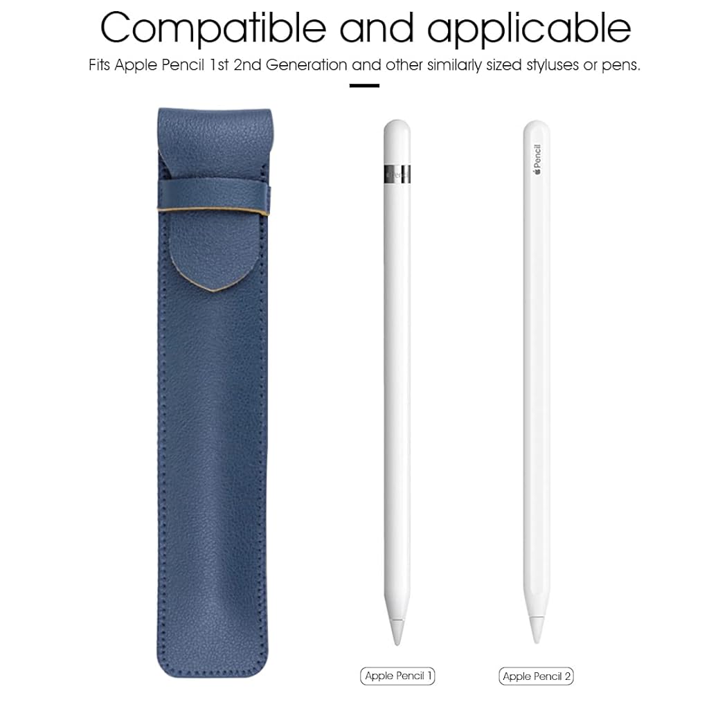 ZORBES® Leather Protective Pencil Cover for Apple Pencil 1st/2nd Generation, Stylus Pen Cover, Apple Pencil Sleeve - verilux