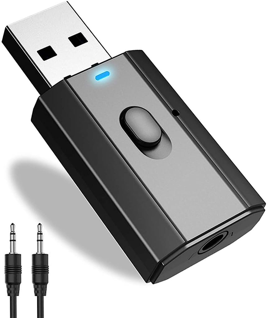 2-in-1 USB Car Bluetooth 5.0 Adapter
