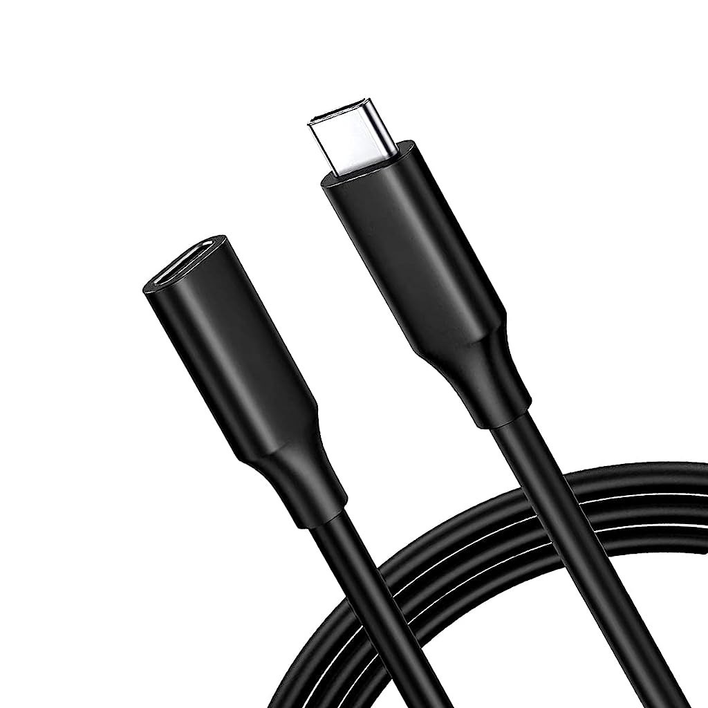 Verilux Type C Extension Cable (Gen 2/10Gbps), USB 3.2 Type C Male to Female Extension Cable 4K Video 6.6ft/2M, 100W Fast Charging Male to Female for MacBook Pro/Air, iPad Pro Dell XPS Surface Book - verilux