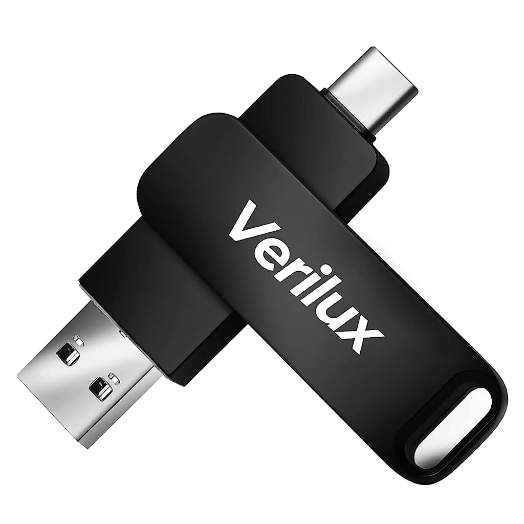 Pendrive 64GB Flash Drive 2 in 1 Black - verilux