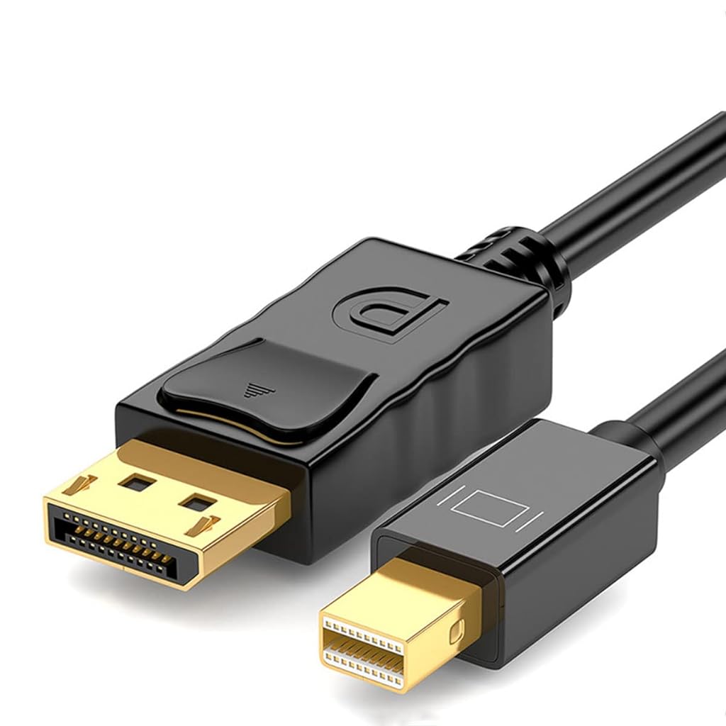 Verilux® Mini Display Port to Display Port Cable, Bi-Directional Transmission 70 inch Mini DP (Thunderbolt) to DP Cable, 4K@60Hz, 2K@144Hz, Gold-Plated, Compatible for MacBook Air/Pro, Surface Pro - verilux