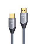 Verilux 8K HDMI 2.1 Cable 6.6FT/2m, 48Gbps High Speed Braided HDMI Cord 4K@120Hz 8K@60Hz, HDCP 2.2&2.3, eARC, HDR10, Dynamic HDR Compatible with Blu-ray/PlayStation 5/Xbox Series X/Projector/Laptop