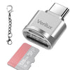 Mini Type C Micro SD Card Reader (Silver)