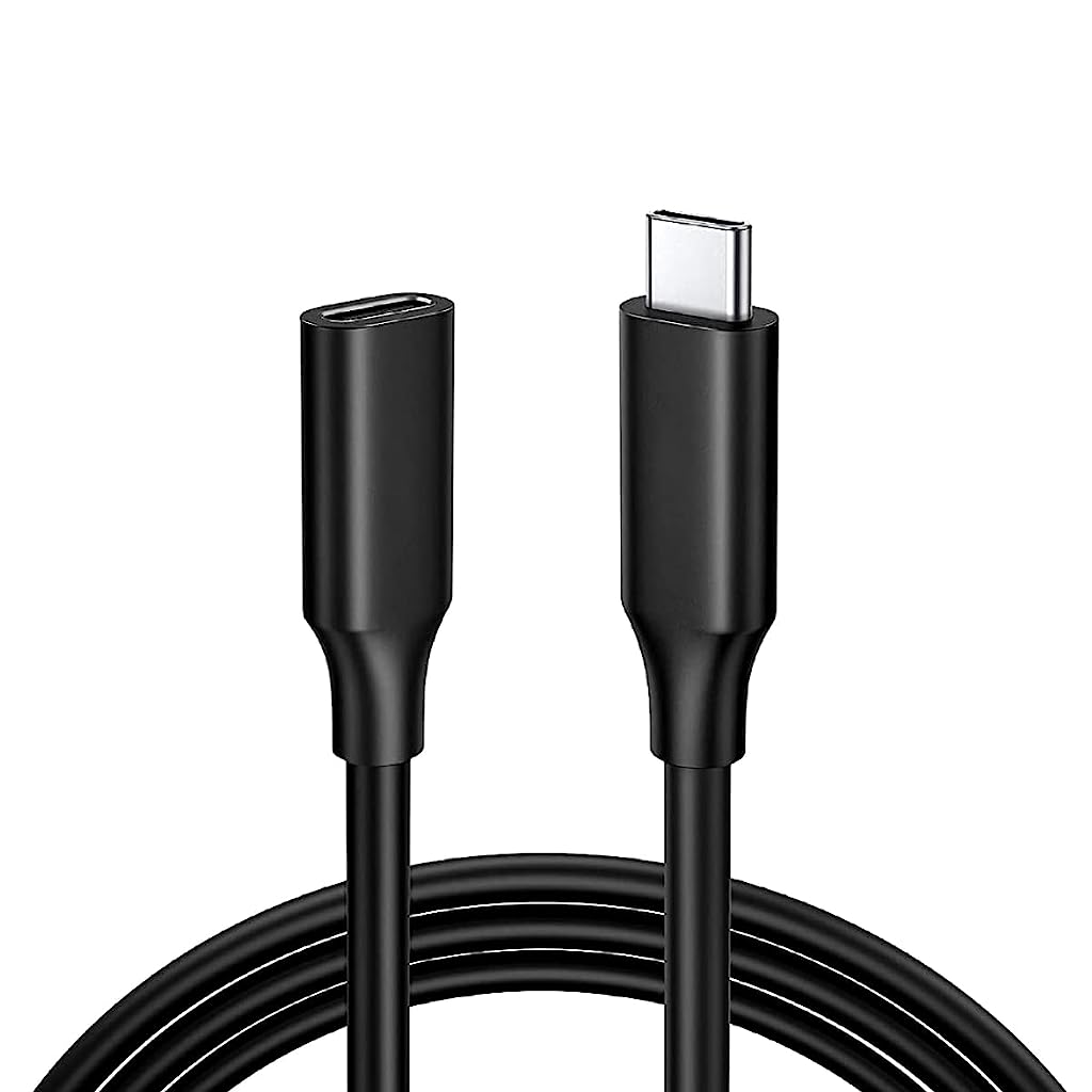 Verilux Type C Extension Cable (Gen 2/10Gbps), USB 3.2 Type C Male to Female Extension Cable 4K Video 3.3ft,100W Fast Charging Male to Female for MacBook Pro/Air/M1,iPad Pro Dell XPS Surface Book - verilux