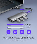 7-in-1 USB C Hub, 3 USB 3.0 Ports,4K USB C to HDMI Port USB C Adapter 100W Power Delivery Charging Port