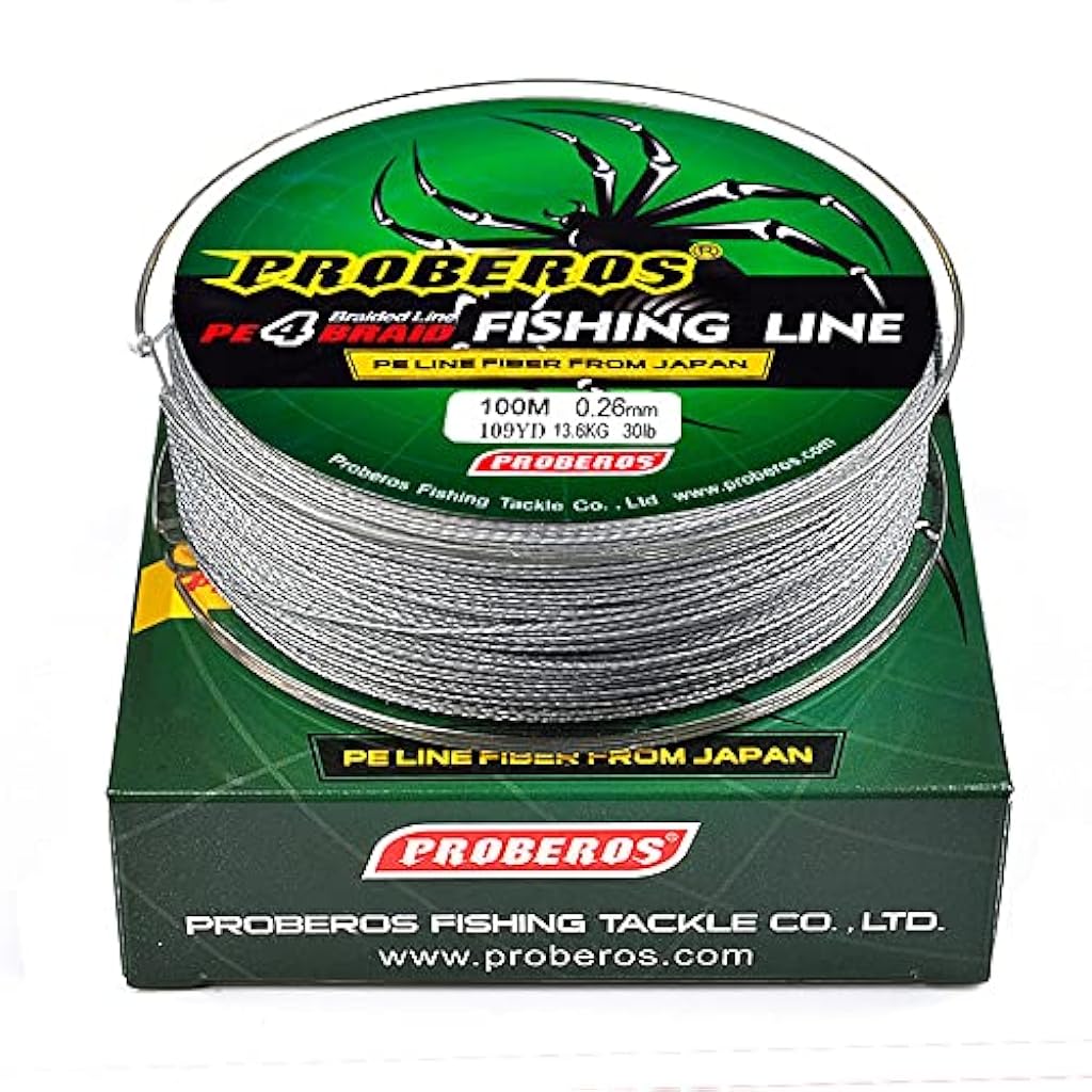 ELEPHANTBOAT® PROBEROS 100M Durable Colorful PE 4 Strands Monofilament Braided Fishing Line Angling Accessory, Durable Fishing Wire - verilux