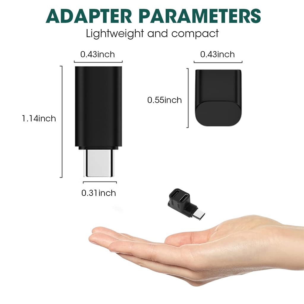 Usb-c Y Cable Usb Type-c Female Connector To Dual Micro Usb Male