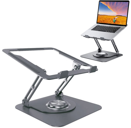 Verilux Laptop Stand for Desk, Adjustable Laptop Stand 360 ¡ã Rotatable Laptop Holder for 10-16  Laptop, Laptop Stand for Table, Portable Laptop Stand for MacBook Pro/Air, Laptop Holder for Desk