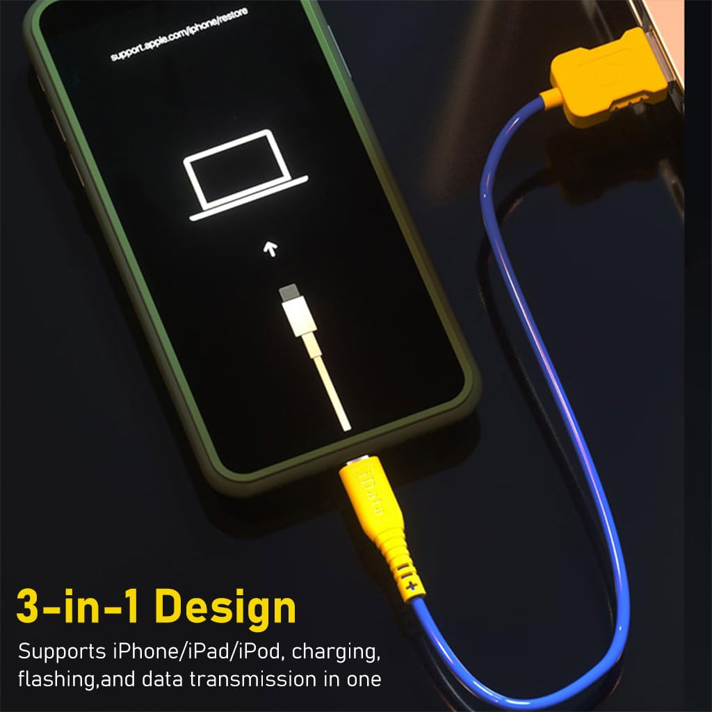 Verilux® Multi Light-ning USB Data Sync Fast Charging & Reboot Recovery Cable Cord for iOS System, iPhone, iPad - verilux