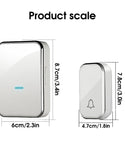Verilux Wireless Door Bell for Home Electrical Self-Powered Battery Free Door Bell Waterproof IP44 Ding Dong Bell with Long Range 45 Ringtones and 4 Level Volume Smart