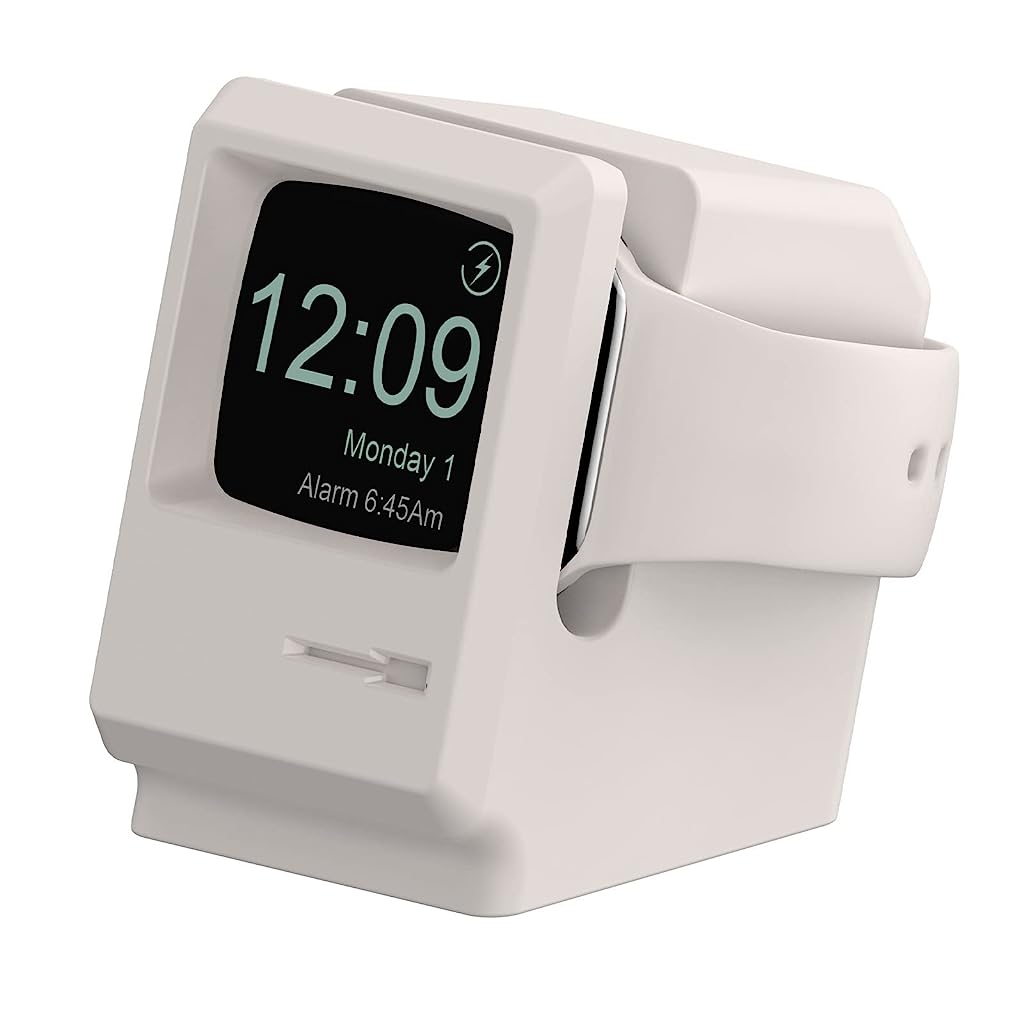 Verilux for Apple Watch Stand, Non-Slip Stable Base Classic Design for Apple Watch Holder for Apple Watch Series 8/SE2/7/6/SE/5/4/3/2/1 (Charger not Include) Old 1998 i-Mac Look i-Watch Stand - verilux