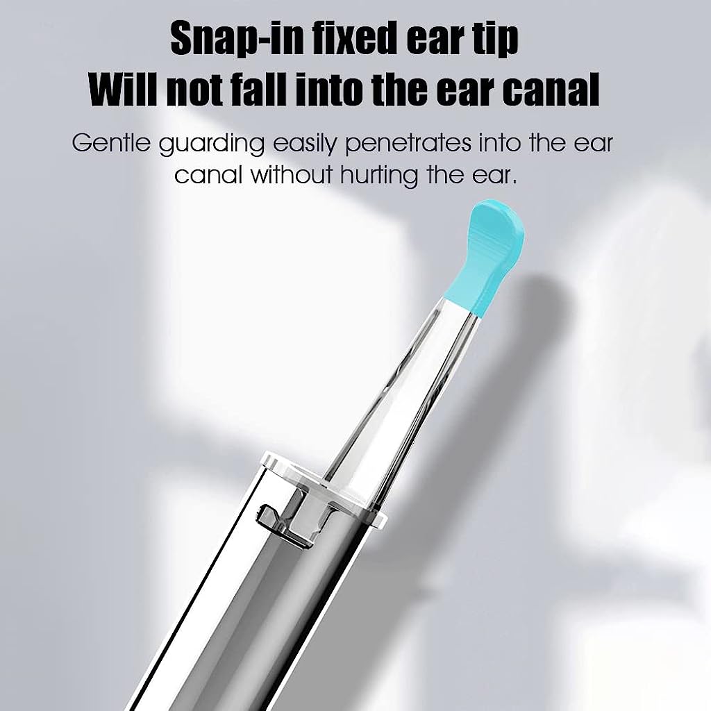 Verilux Ear Wax Remover Tool Kit Camera 3 Pcs Ear Cleaner Tool Wireless HD 1080P 3.9mm Ear Wax Cleaner Machine with 6 Led Light Ear Camera for Cleaning Spade Ear Cleaner Camera - verilux