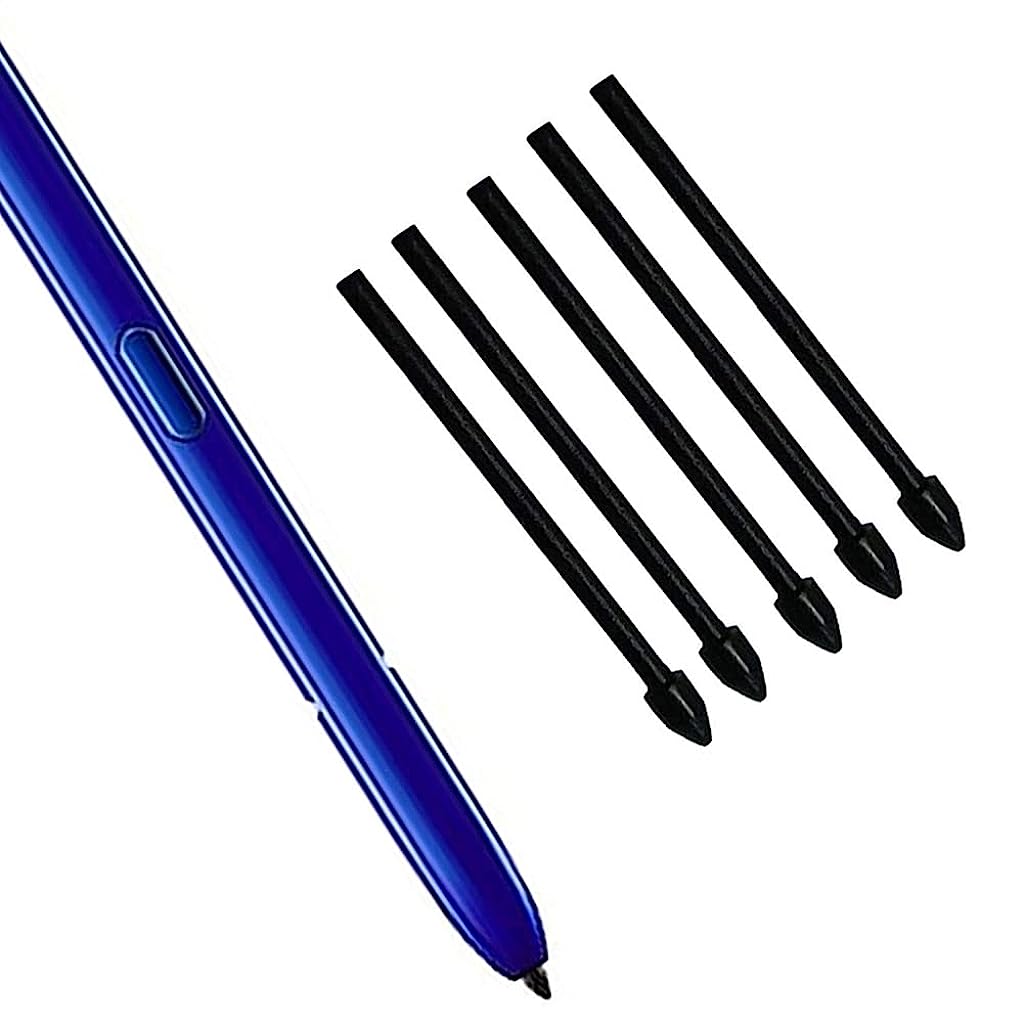 Touch Stylus S Pen Replacement 5pcs Refill with 1 Tweezers(Black)
