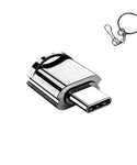 Verilux Micro SD Card Reader Mini Type C Card Reader TF Card Reader with Keychain USB C to Micro SD SDHC SDXC OTG Memory Card Reader Compatible with Laptops, MacBook Pro, Galaxy Note 20 S20