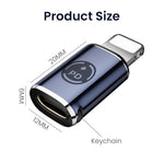 Verilux® USB C to Light-ing Adapter USB C Adapter for iPhone, Lightn-ing to USB C Portable 27W Fast Charging USB C Adapter Support Data Sync USB C Adapter for iPhone 1413/12/11, iPad Air - verilux