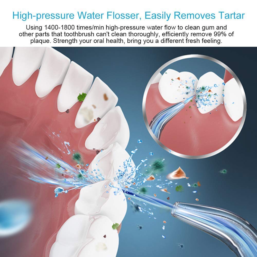 Verilux® Professional Flosser Cordless Teeth Cleaner