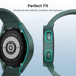 ZORBES® Cover for Samsung Galaxy Watch 4,44mm Screen Guard Case,PC Hard Full Protection Matte Cover Case for Samsung Watch 4 44mm Accessories Screen Protector Scratch-Resistant (Green) - verilux