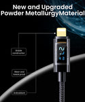 27W Type C To Lightning Cable wtih LED Display