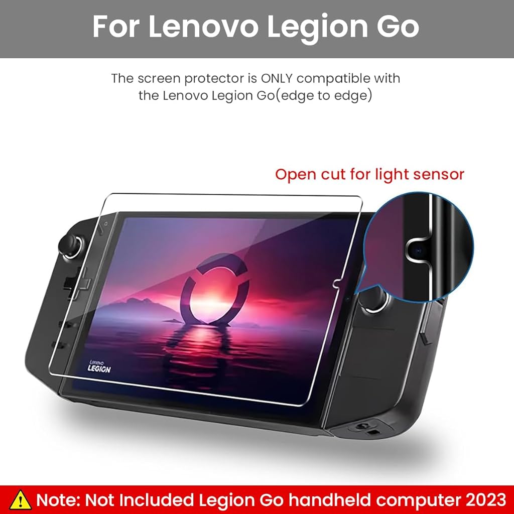 ZORBES® 2pcs Screen Protector for Lenovo Legion Go Handheld 2023 8.8inch HD Anti-glare Screen Protector 9H Hardness Tempered Glass Screen Protector for Legion Go Handheld