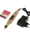 Verilux® Protable Mini Electric File Nail Drill Manicure Machine Kit Set EU Plug Golden